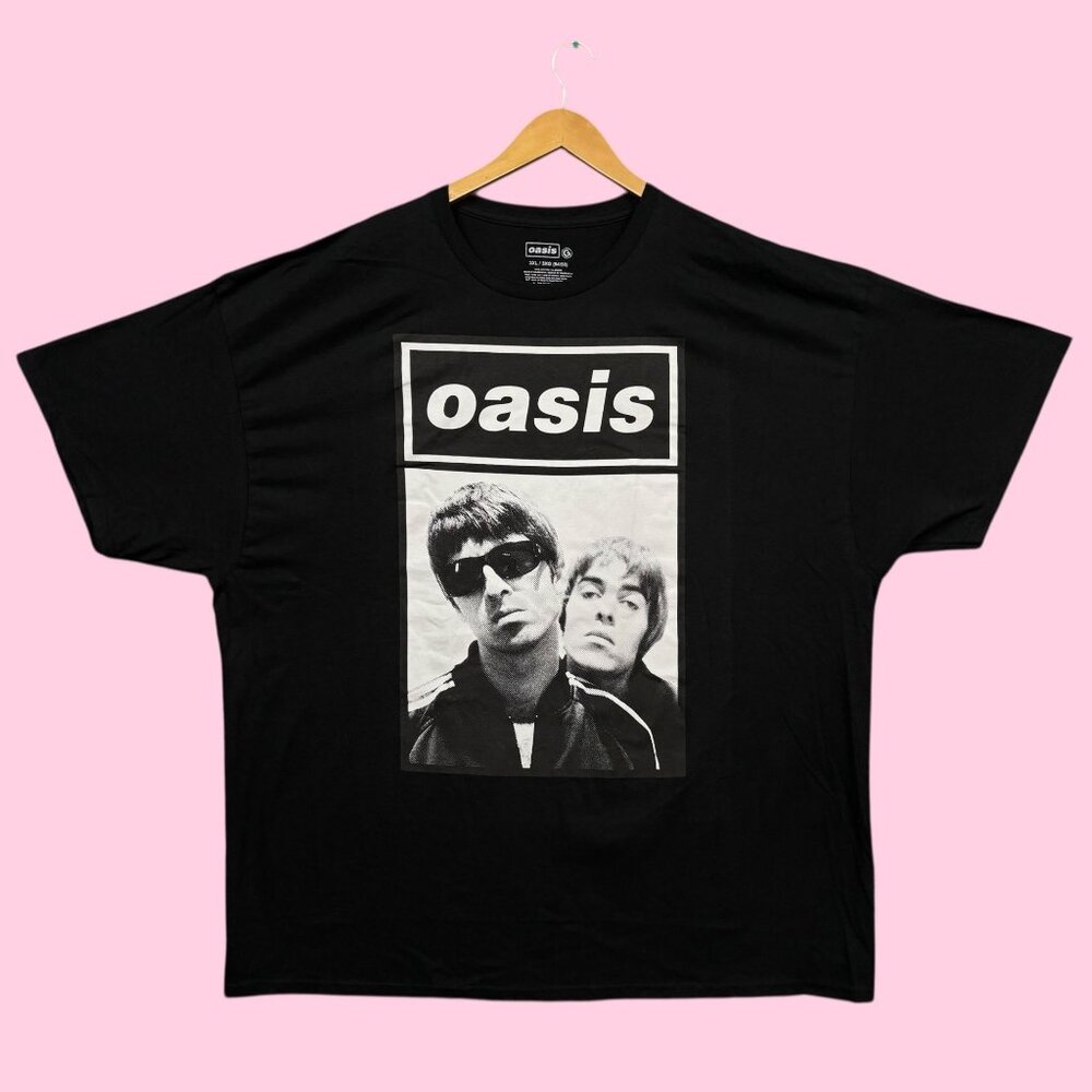 Oasis Noel & Liam Boxed Photo Rock Band Tee 3XL